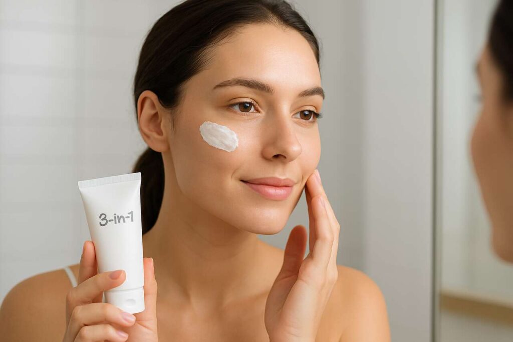 Statt schwerem Make-up: Diese 3-in-1-Creme sorgt für schöne & glatte Haut